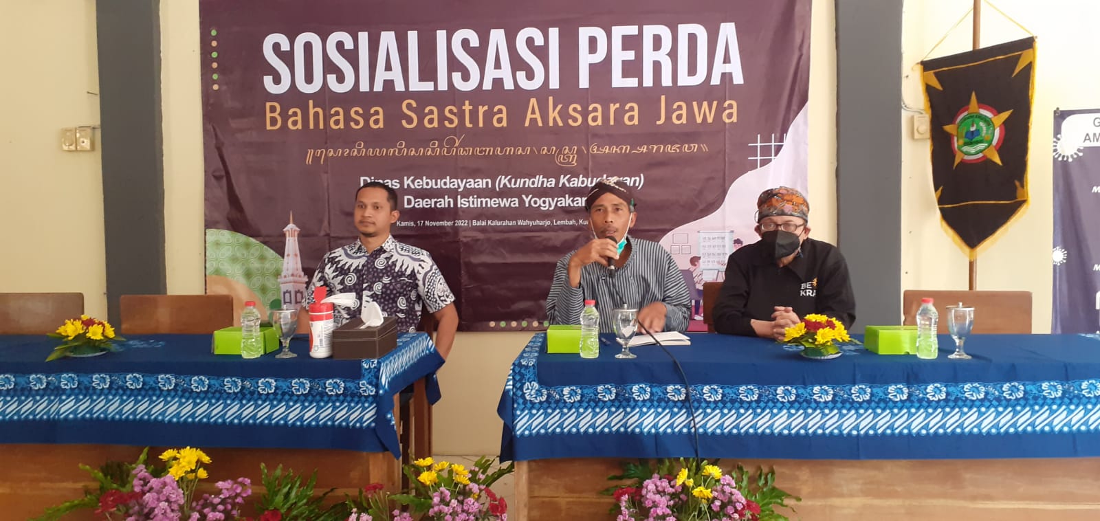 Sosialisasi Perda Bahasa Sastra Aksara Jawa bersama Putra bungsu Amien Rais & Praktisi Bahasa 